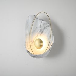 Настенный Светильник Clam Белый Мрамор By Imperiumloft