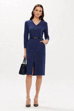 51693 Платье женское (синий меланж)