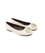 Кожаные балетки claire TORY BURCH - экрю(155325)