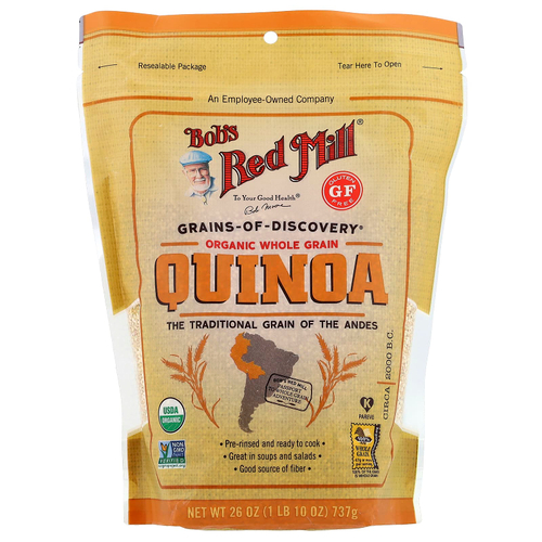 Bob's Red Mill, органическая цельнозерновая киноа, без глютена, 737 г (26 унций)