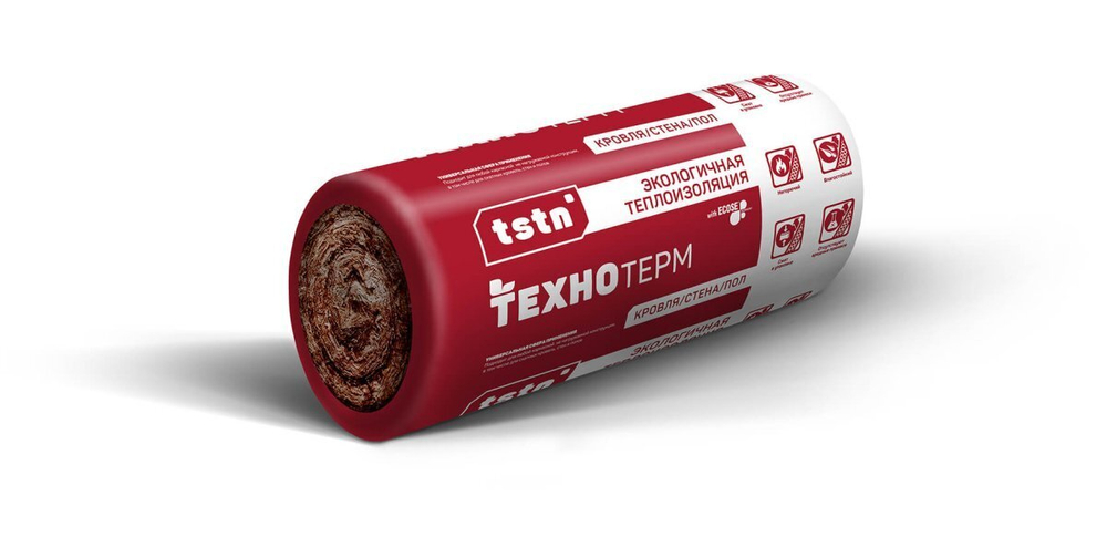Рулон минераловатный теплоизоляционный ТехноТерм TR 040 Aquastatik 7214х1220х50 2 шт