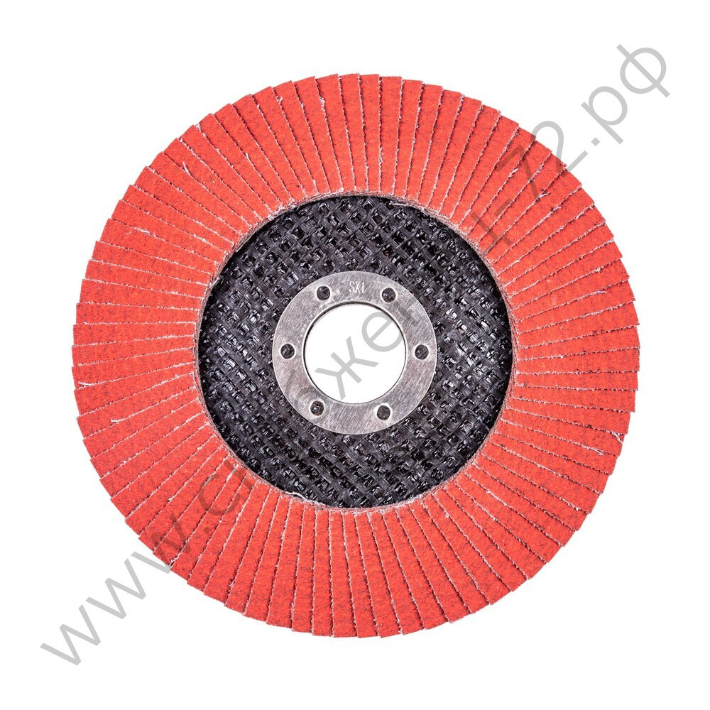 Круг лепестковый с керамическим абразивом для шлифования по нержавеющей стали FTL Everest 29 125 х 22,2 мм P120