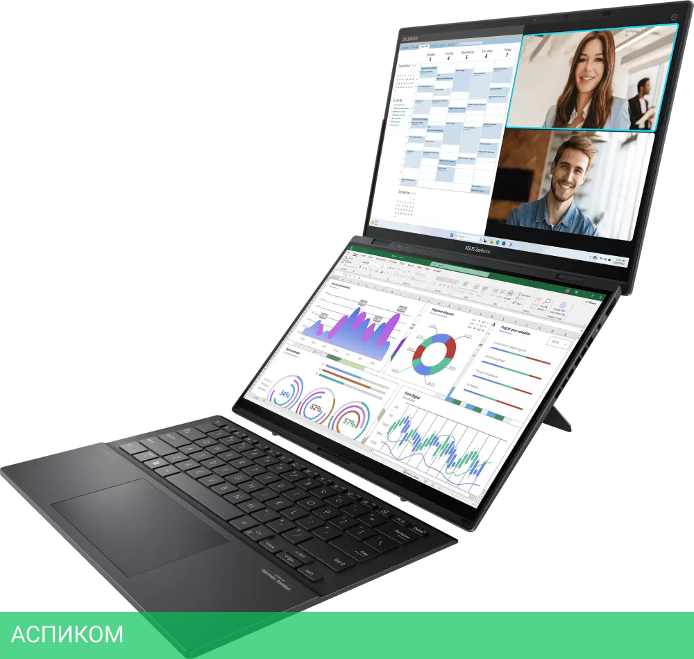 Рабочая станция ASUS Zenbook 14 Duo OLED UX8406MA-QL437W