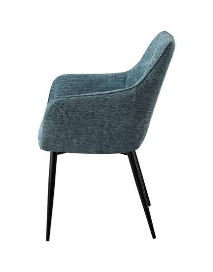 Стул обеденный Adam рогожка голубой