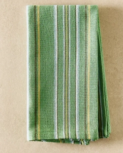 ZARA HOME НАБОР САЛФЕТОК ИЗ ХЛОПКА В РАЗНОЦВЕТНУЮ ПОЛОСКУ, ЗЕЛЕНЫЙ