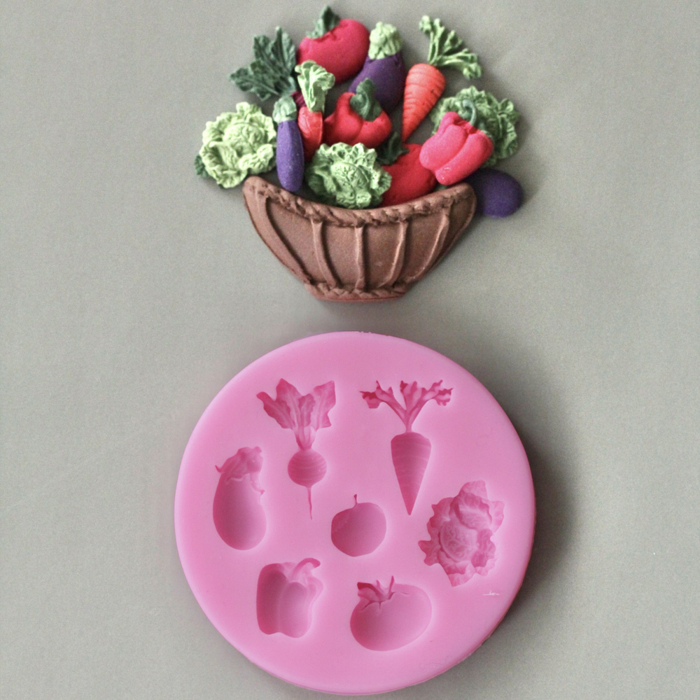 Набор силиконовых молдов  "Фрукты и Овощи", (2 шт)