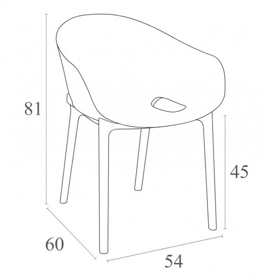 Кресло пластиковое Sky Pro