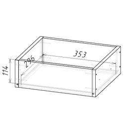 Ящик ВС W960 ST7 Белый классический MAXI
