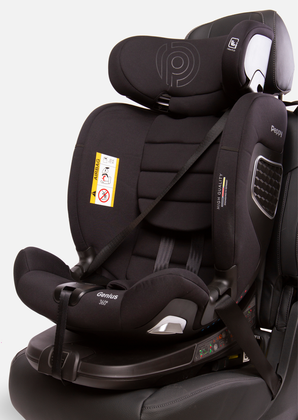 Peppy Автокресло Genius 0-36 I-Size 40-150 см (Black)