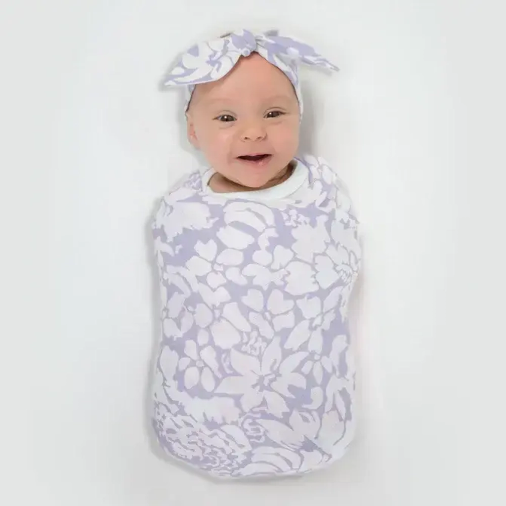 SwaddleDesigns SD-454L Пеленка маркизет - Lush Botanical, Lavender