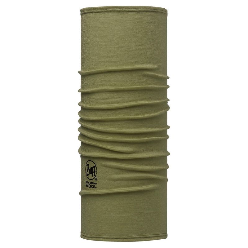 Шерстяной женский шарф-труба Slim Fit Merino Wool Buff Solid Light Military Фото 1