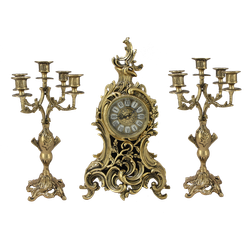 Bello De Bronze Каминные часы с канделябрами "Сильвия"