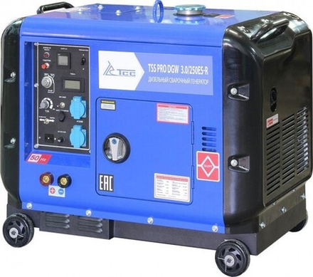 Сварочный генератор ТСС PRO DGW 3.0/250ES-R дизельный в кожухе 022834
