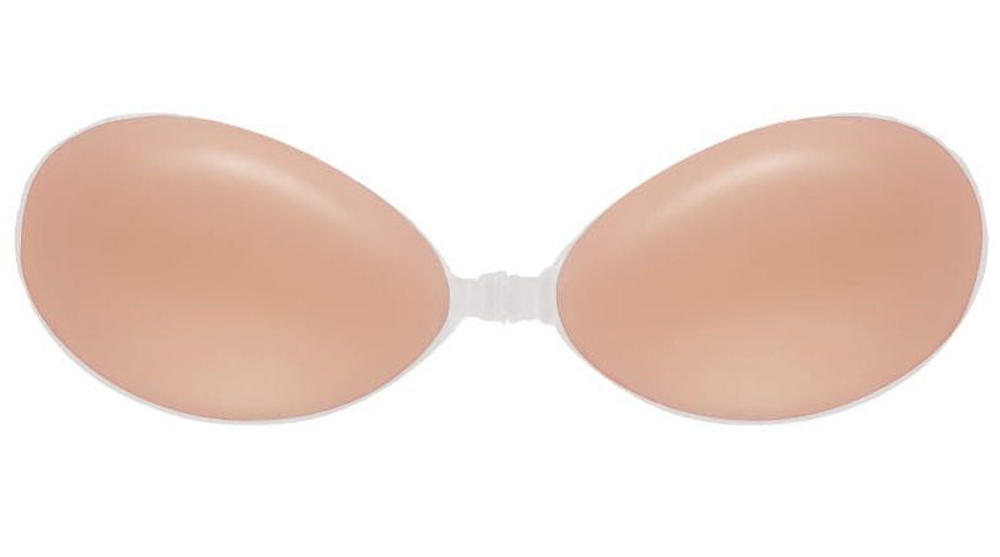 Силиконовый бюстгальтер-невидимка без бретелей (Размер: B) (Цвет: телесный)