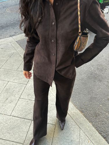 Рубашка из замши “Suede Line 04”