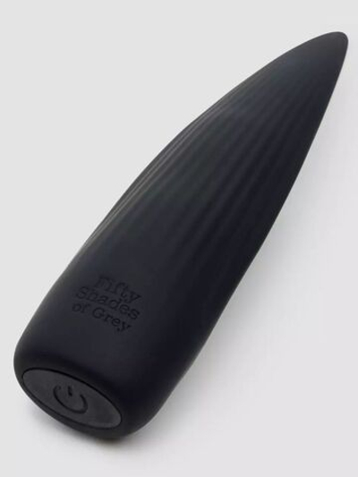 Черная вибропуля Sensation Rechargeable Flickering Tongue Vibrator (Цвет: черный)