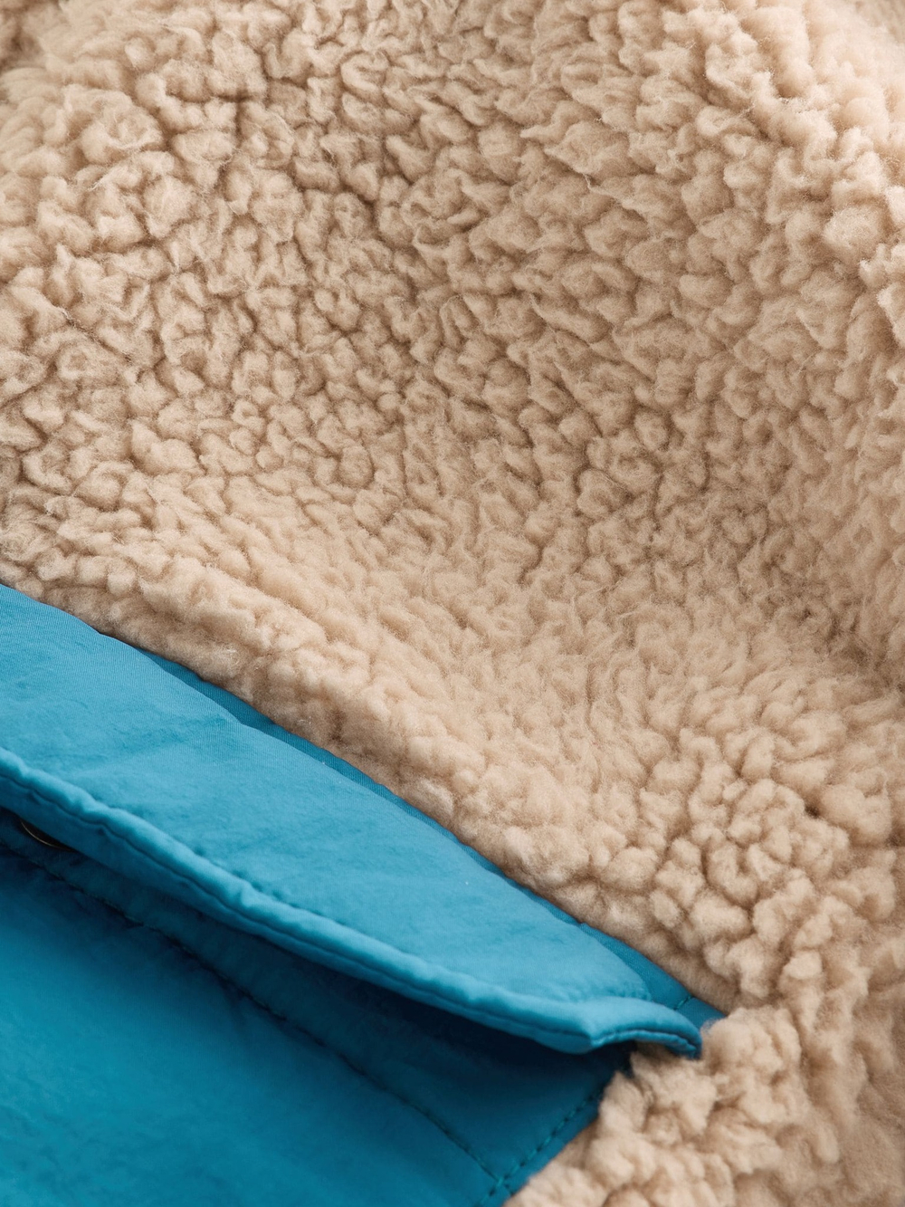 Куртка двусторонняя с капюшоном Next Q60-462, Синий, Бежевый