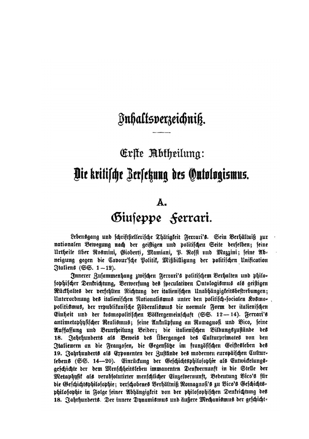 Die Italienische Philosphie des Neunzehnten Jahrhunderts | Karl Werner