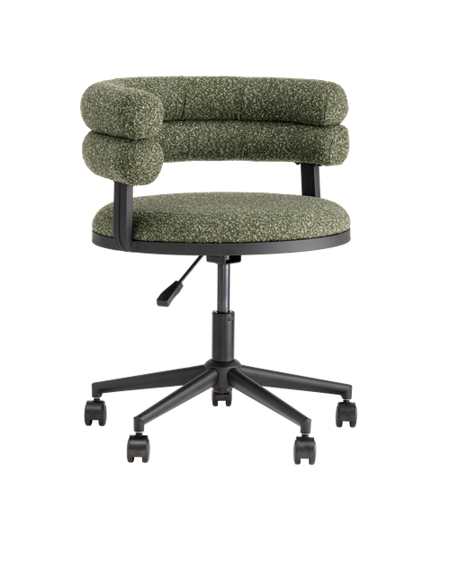 Стул офисный Ponty зелёный чёрные ножки