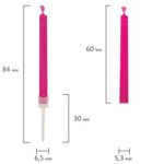 Набор свечей для торта с цветным пламенем 12 шт., 6 см, с держателями, ЗОЛОТАЯ СКАЗКА, 591460