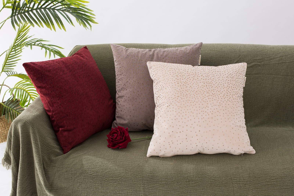 Наволочка 45х45 Sofi De MarkO Кристал молоко