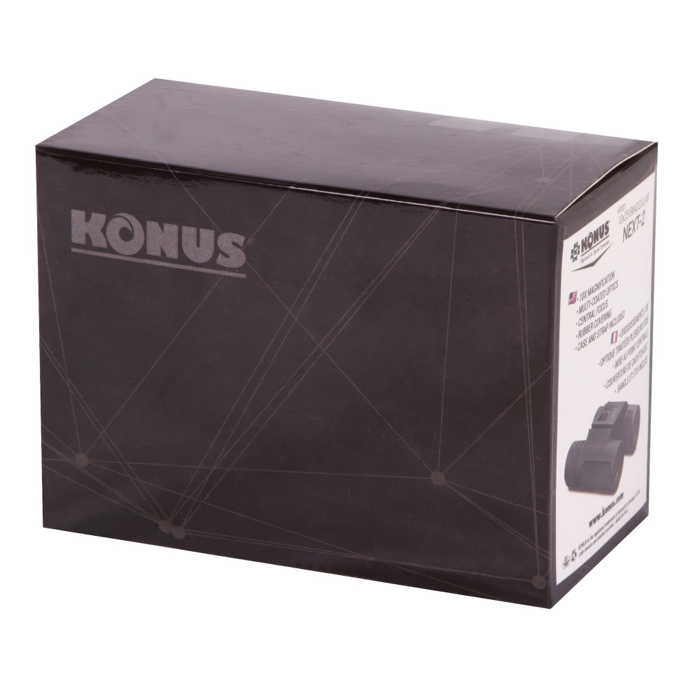 Бинокль Konus Next-2 10x25— оснащен качественной оптической схемой roof-призм