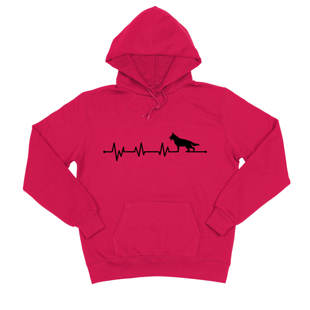 Толстовка "Овчарка - сердечный ритм"