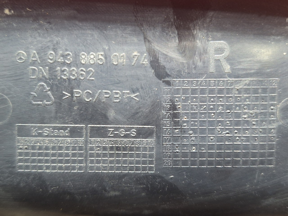 Накладка бампера правая