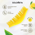 Арома-расческа для сухих и влажных волос с ароматом Лимона мини Solomeya Aroma Brush for Wet&Dry hair Lemon mini