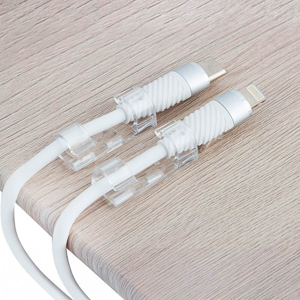 Держатели для проводов самоклеящиеся, 20шт