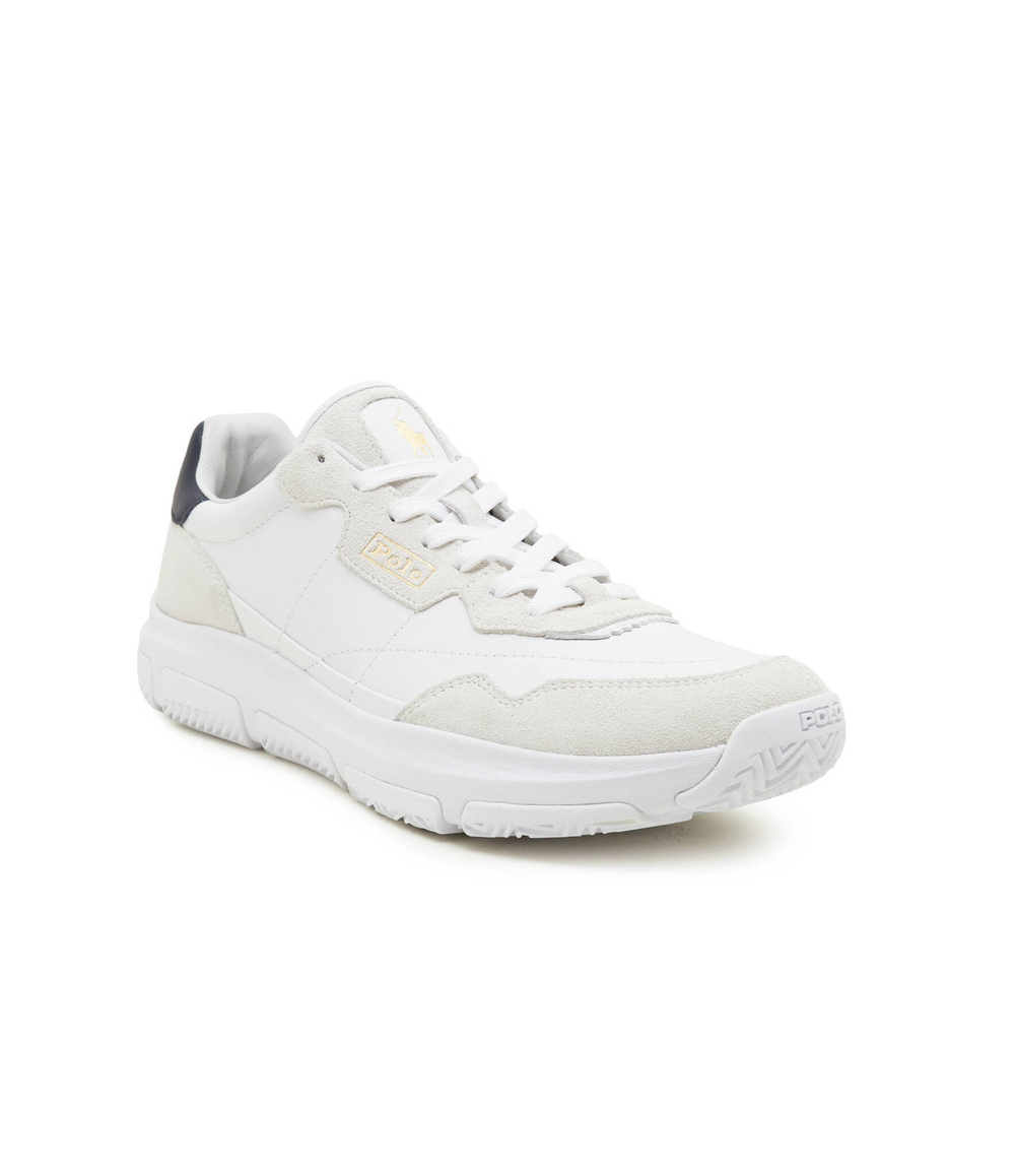 Кожаные кроссовки spa racer100 POLO RALPH LAUREN - бежевый(809931239)