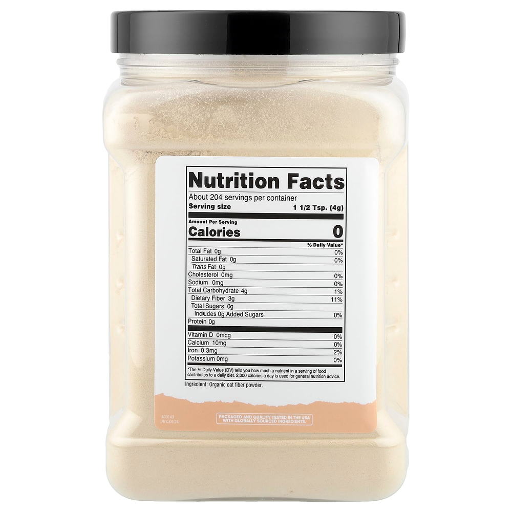 Nutricost, Pantry, органическая овсяная клетчатка, 816 г (29,1 унции)