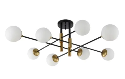 Потолочная люстра Crystal Lux FIDEL FIDEL PL8 BLACK