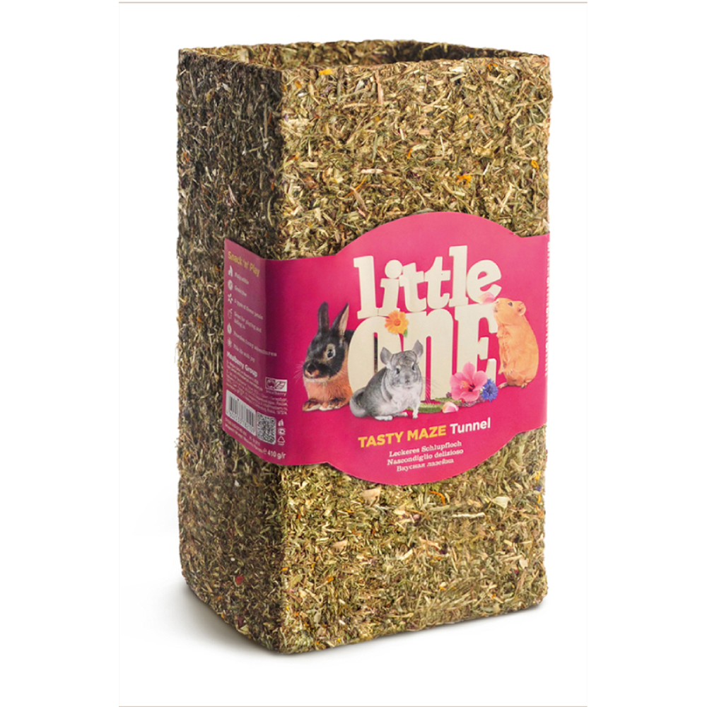 Лакомство-игрушка Little One для грызунов, большой туннель "Вкусная лазейка", 200 гр