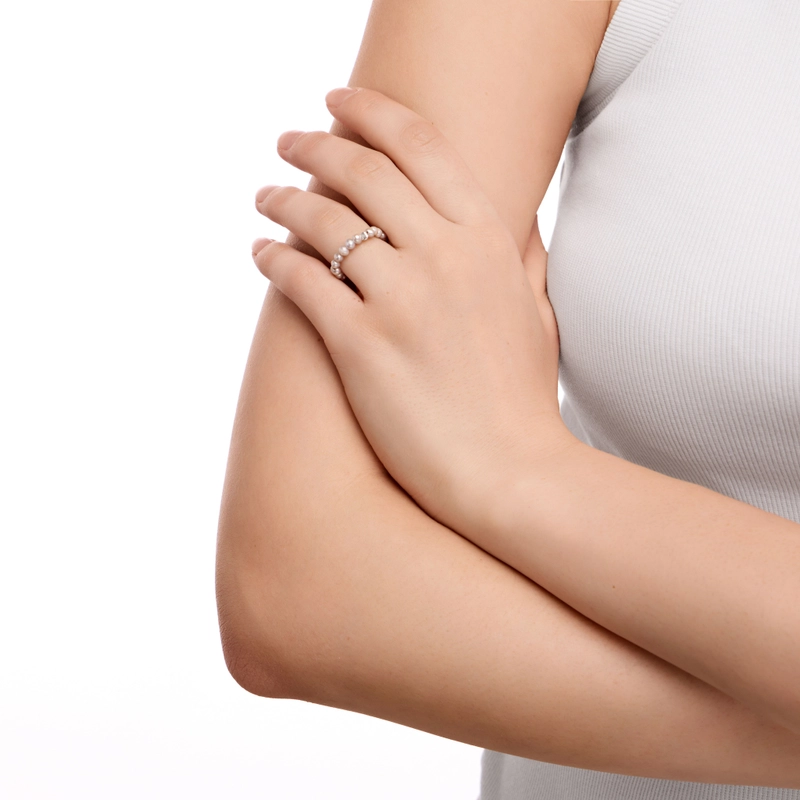 Кольцо Жемчужное – Серое