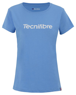 Футболка для девочки Tecnifibre Club Cotton Junior - azur