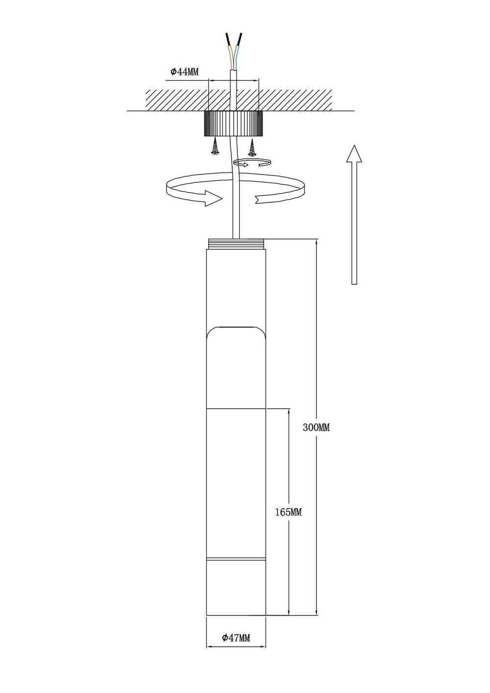 Светильник потолочный Arte Lamp Orion A2514PL-1BK