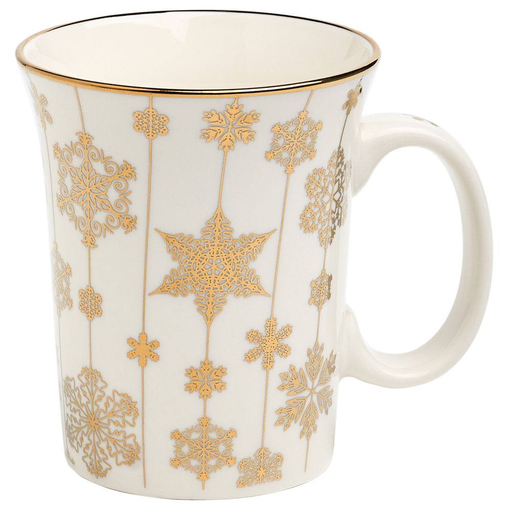 КРУЖКА LEFARD 310МЛ ЗОЛОТО СНЕЖИНКИ МАЛ УП=12ШТ