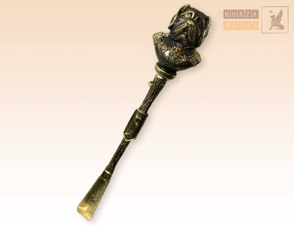 ложка для обуви Собака с держателем