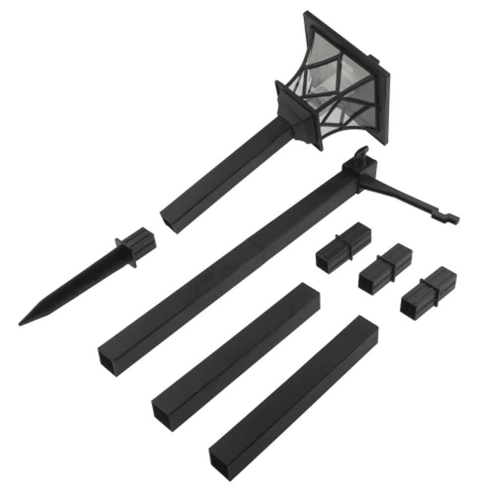 Светильник уличный ЭРА SL-PL155-PST а солнечной батарее пластик черный 155 см | Садовые декоративные светильники