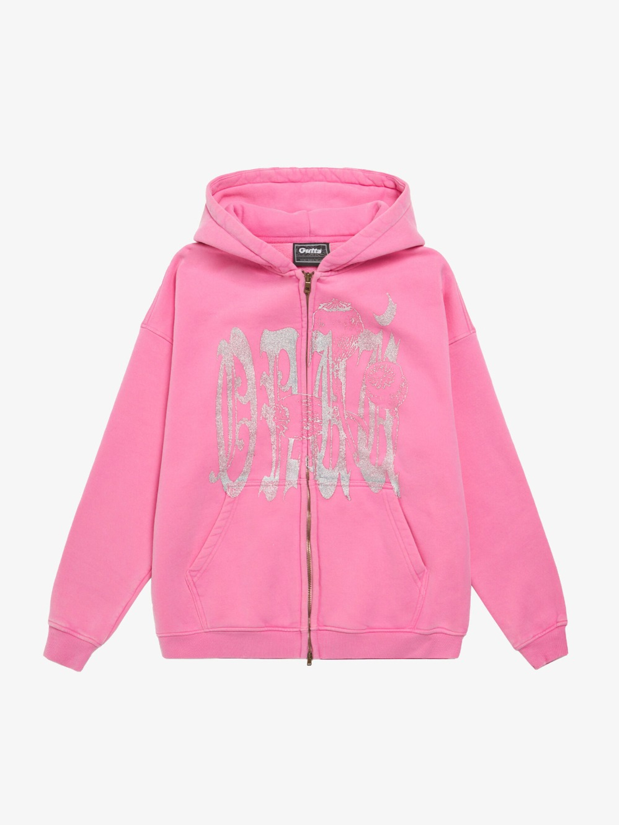 ‘OG’ PINK/GLOSS SILVER ZIP-HOODIE