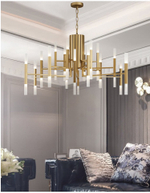 Pendant design lamp  THE LIGHT by Alma 60 lampshades (Nickel)