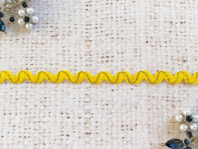 Тесьма "Вьюнок" люрекс золото, ш. 4-5 мм, пр-во Россия