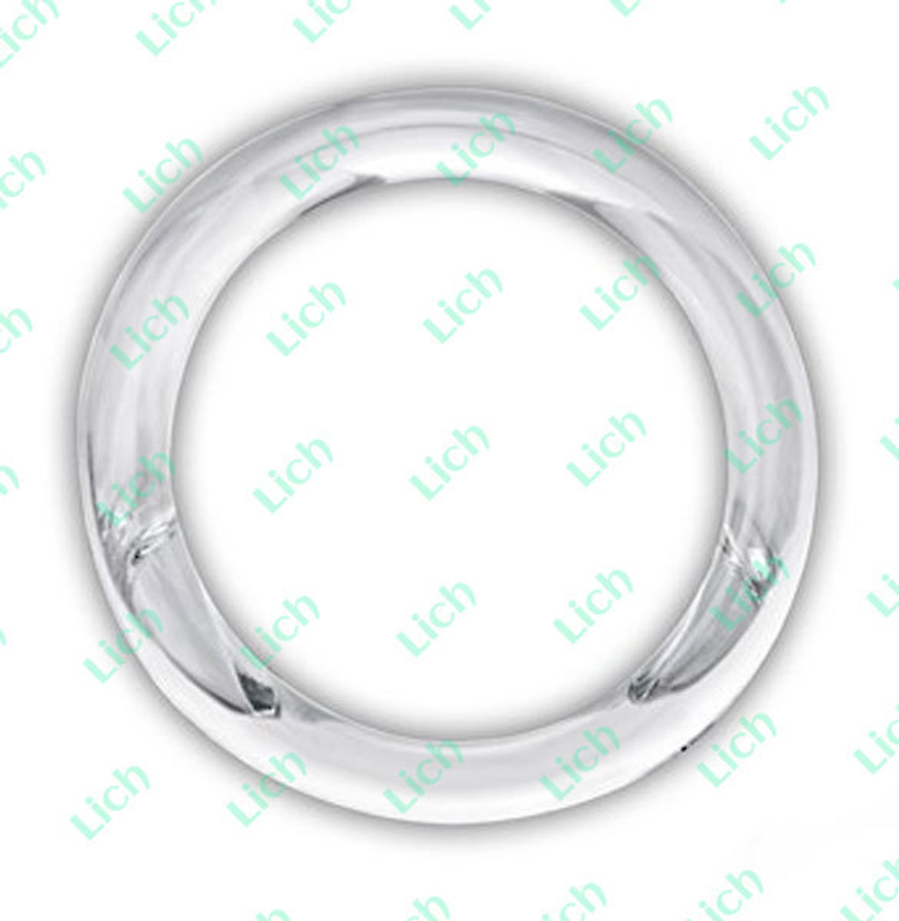 Прозрачное стеклянное кольцо ручной работы, 5 см