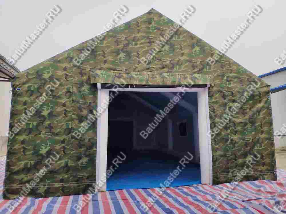 Надувной шатер "Военный" 10*4*4,5 м,