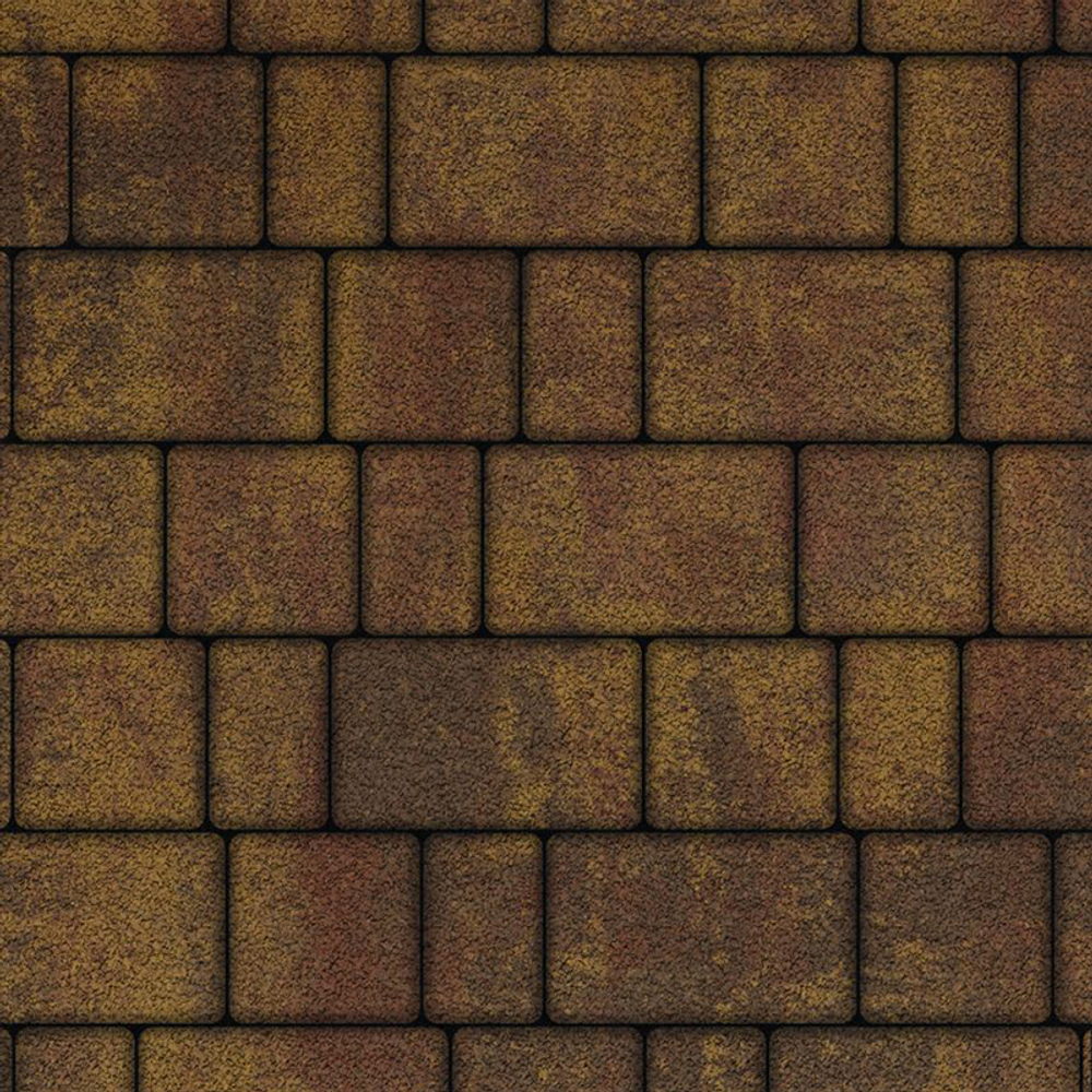 Тротуарная плитка СТАРЫЙ ГОРОД - Листопад гранит Осень, комплект из 3 видов плит