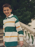 Поло с длинным рукавом для мальчика Next 981-003, Белый, Зеленый, Желтый