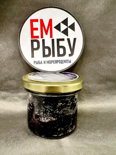 Икра палтуса черная 90 гр. ст/б Лунское море
