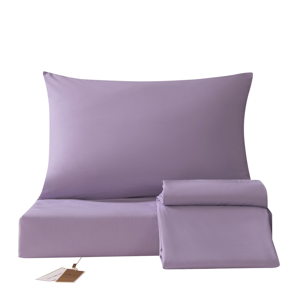 Комплект постельного белья Однотонный Сатин на резинке CSR056