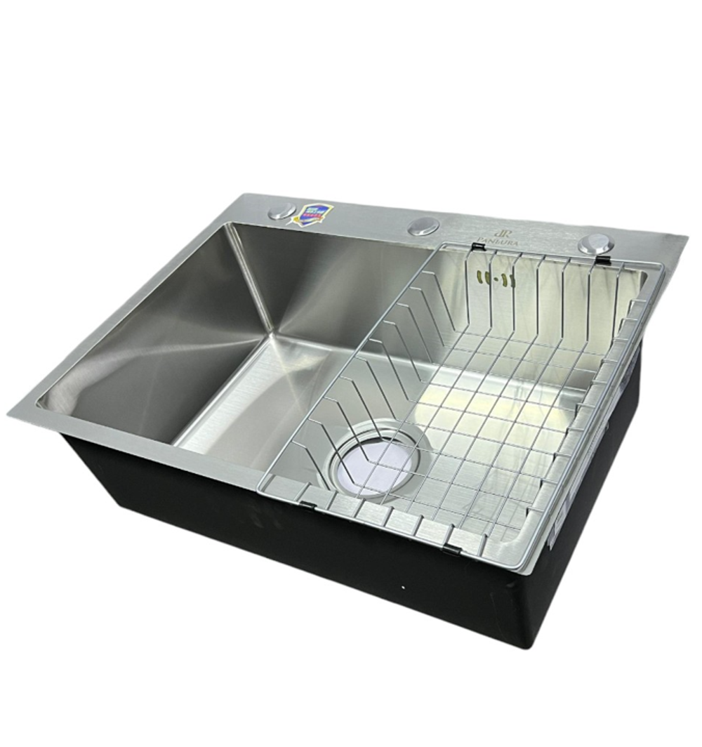 МЕТАЛ.МОЙКА 65х45 (ПРЯМОУГОЛЬНАЯ, САТИН, 60-69)